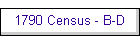 1790 Census - B-D