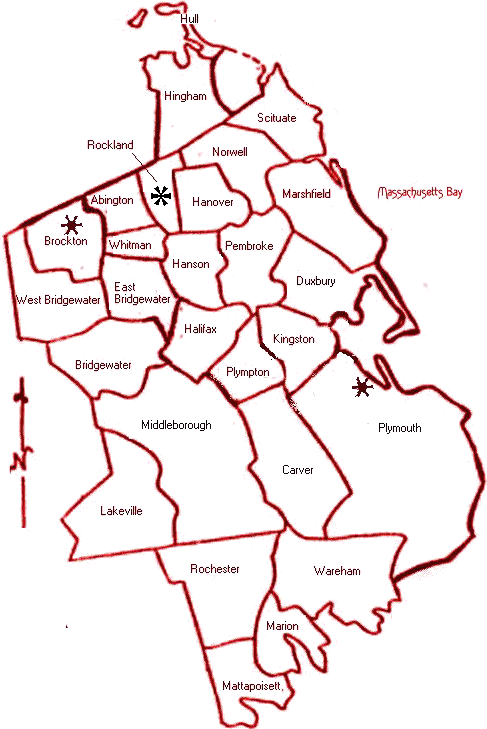 Map of Plymouth County