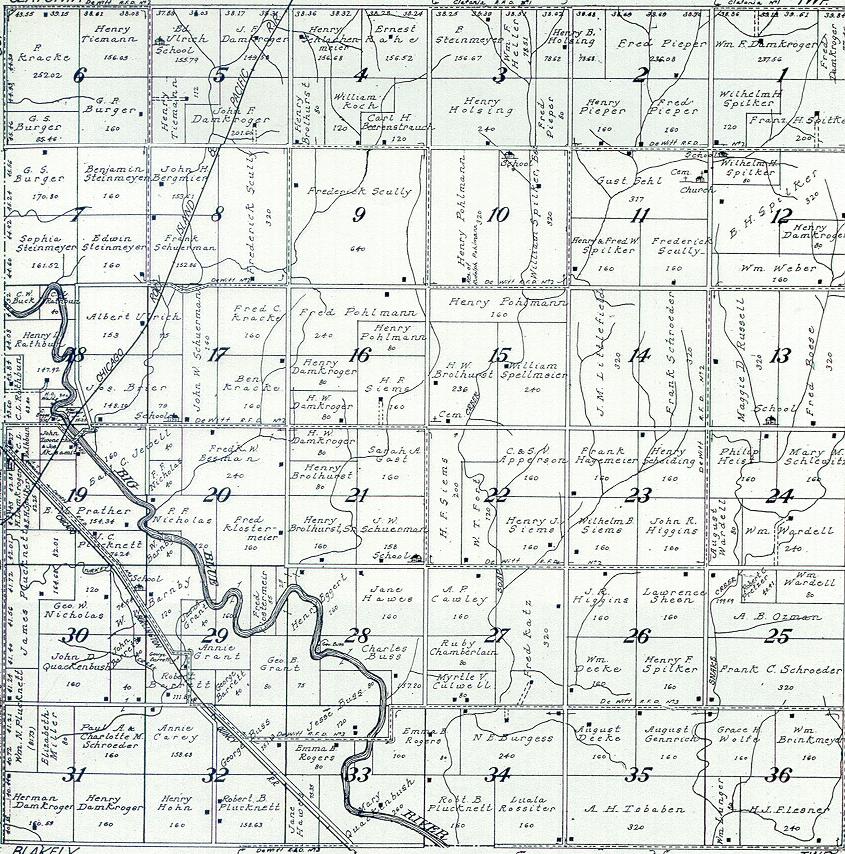 1922 Gage Co., NE Atlas Plat Map