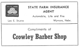 State Farm ad - Crowley Barber Shop ad 