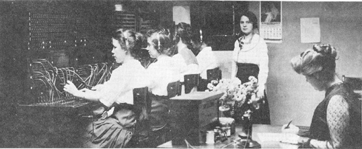photo of Wymore Telephone Co. operators
