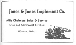 Jones & Jones Implement Co. ad