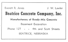 Beatrice Concrete ad