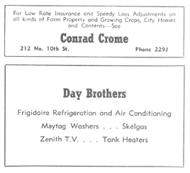 Conrad Crome - Day Brothers ads