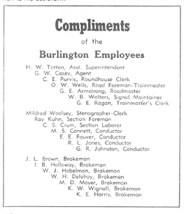 Burlington Employees ad
