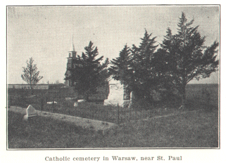 Catholic cemetery in Warsaw, near St. Paul