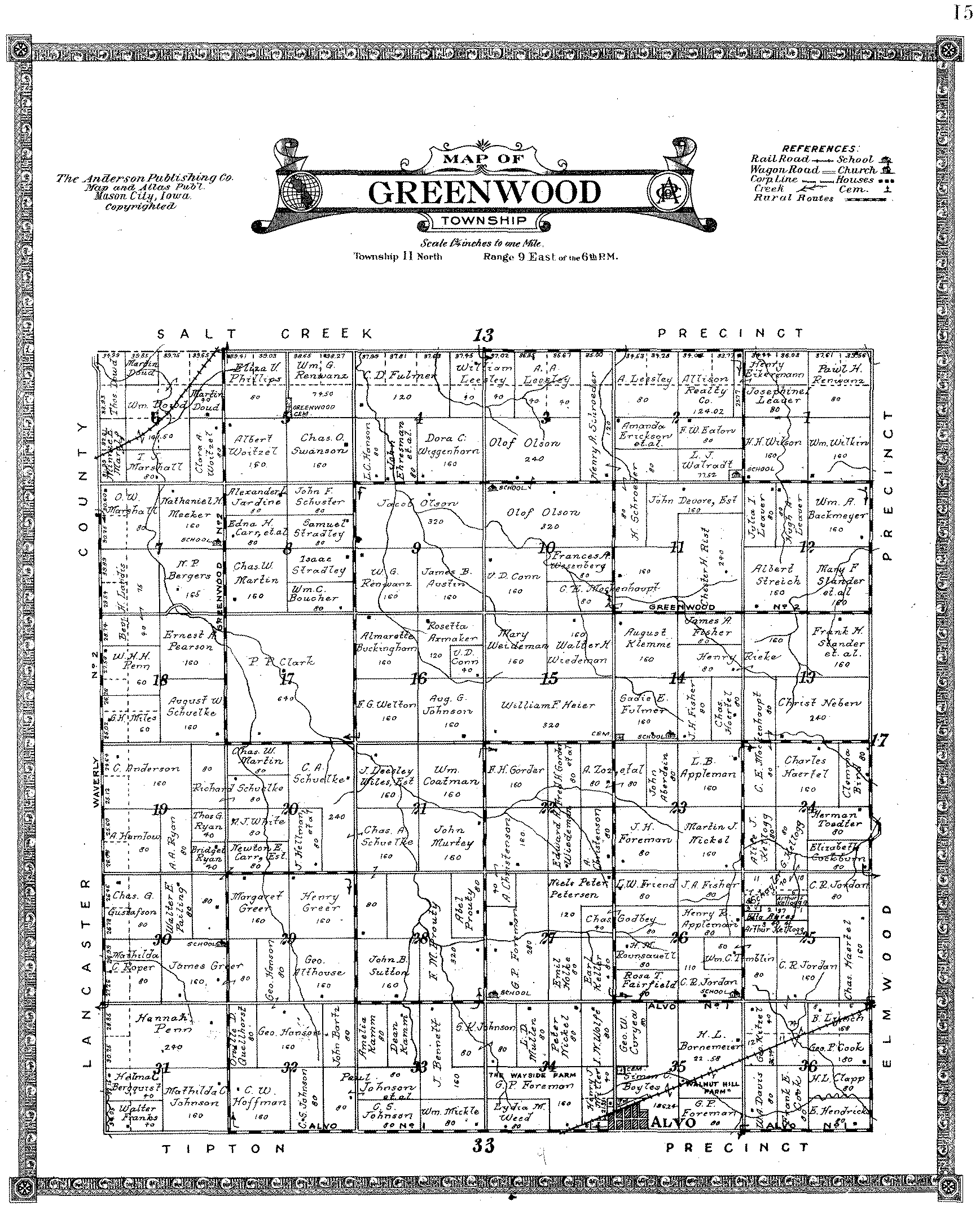 Atlas of Cass County Nebraska 1918