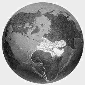 Globe Map of the World abt 1492