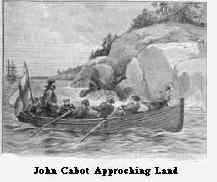 John Cabot approaching Land