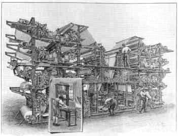 ELECTRIC NEWSPAPER PRINTING PRESS