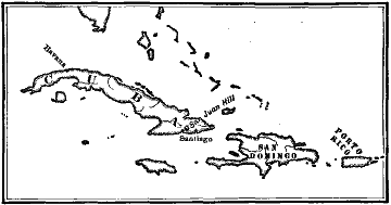 MAP OF CUBA AND NEIGHBORING ISLANDS