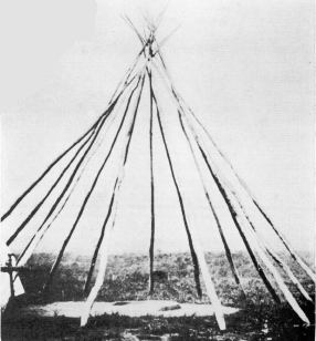 Lodge of Omaha Indian mescal society, 1906