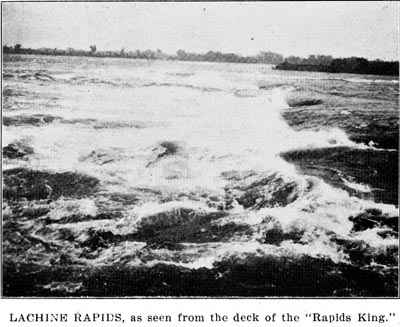 LACHINE RAPIDS, as seen from the deck of the "Rapids King."