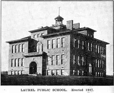 LAUREL PUBLIC SCHOOL. Erected 1907.