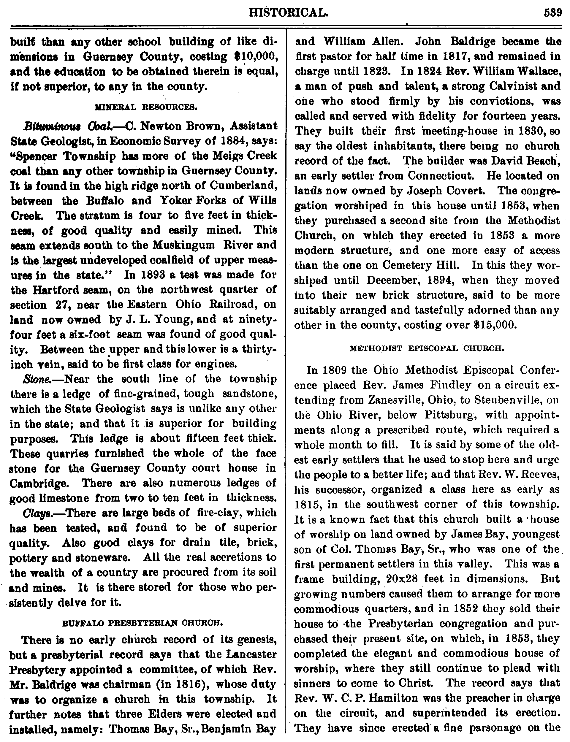 Portrait and Biographical Record of Guernsey County Ohio, p. 539