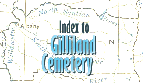 Index to Gilliland Cemetery