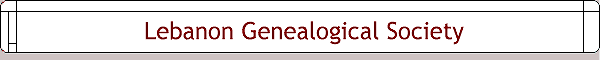 Lebanon Genealogical Society