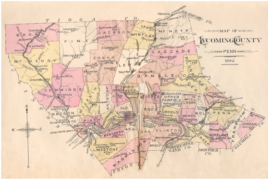 History of Lycoming Co. PA edited by John F. Meginness; ©1892