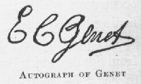 Autograph of Genet