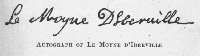 Autograph of Le Moyne d'Iberville