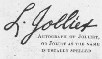 Autograph of Jolliet