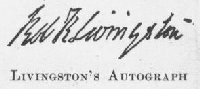 Livingston's Autograph