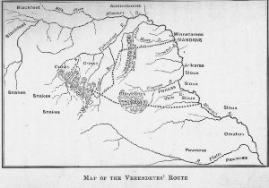 Map of Verendeyes' Route