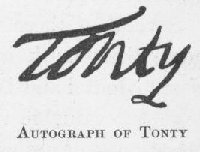 Autograph of Tonty