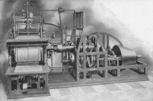 First steam cylinder press