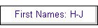 First Names: H-J