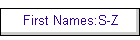 First Names:S-Z