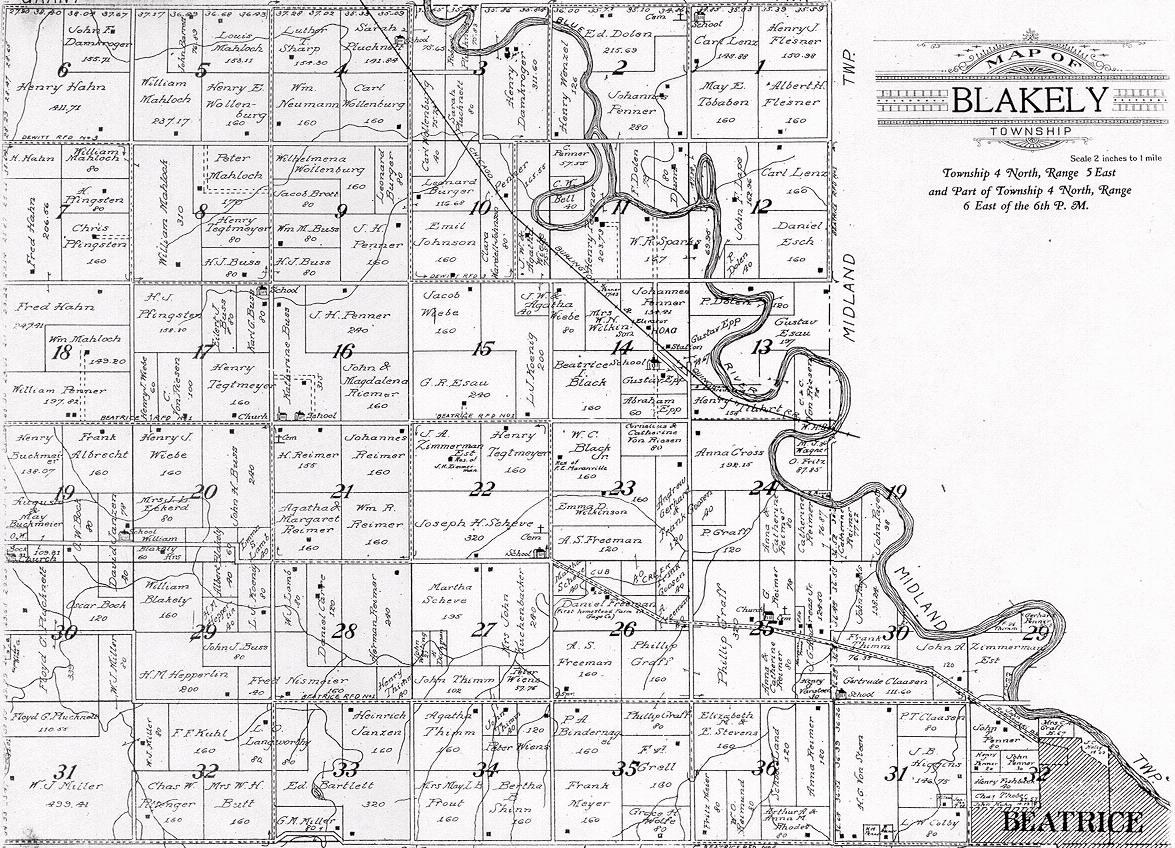 Blakely Twp Plat Map