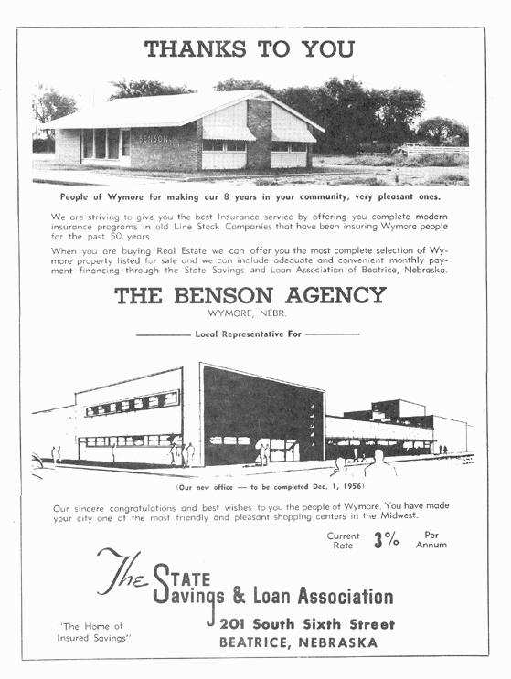 inside cover of Wymore Diamond Jubilee book