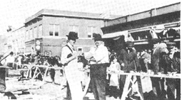 photo of Downtown paving celebration