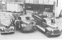 photo of modern fire trucks