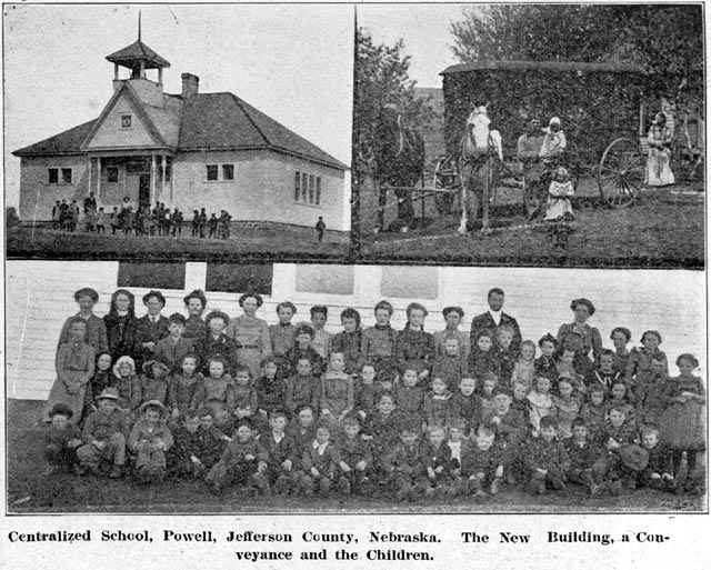 Centralized School, Powell, Jefferson County, NE.