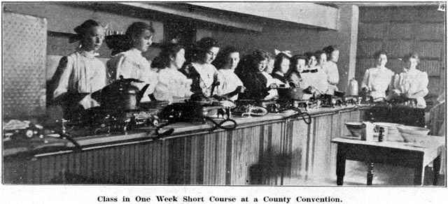 Class in one week short course at a County Convention