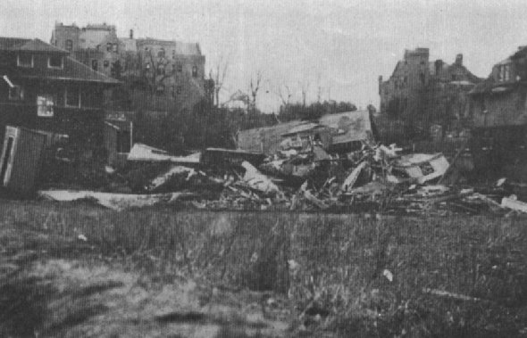 Ruins of Omaha mansions.