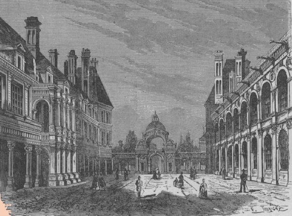 Chateau de Fontainebleau (the Oval court).