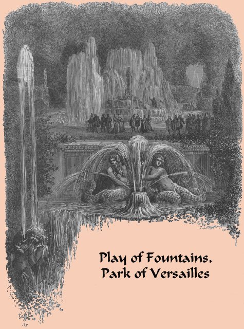 Play of Fountains. Park of Versailles.