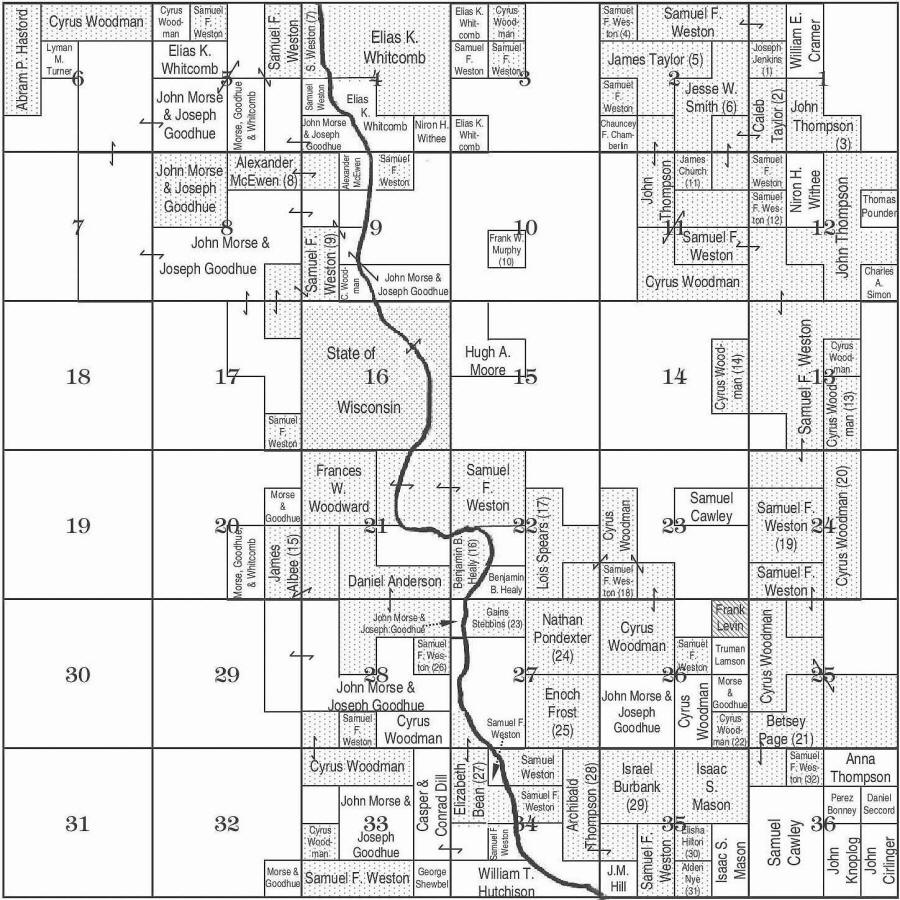 WestonTownship 25N, Range 2W Plat Map, Clark County, Wisconsin